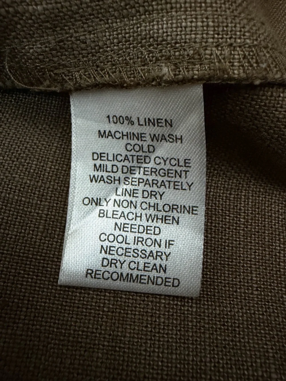 Bella Colori Brown Button-front Linen Jacket